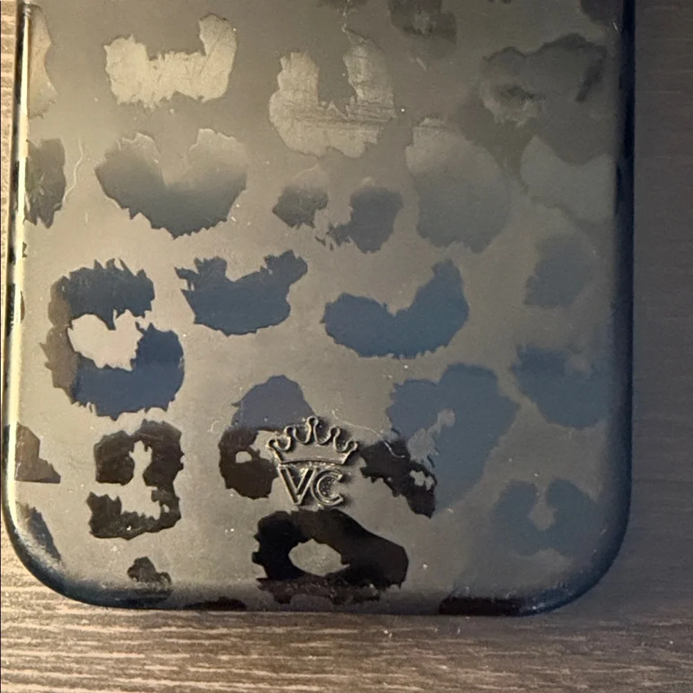 Velvet Caviar iPhone 15 Pro Black Leopard Print Phone Case